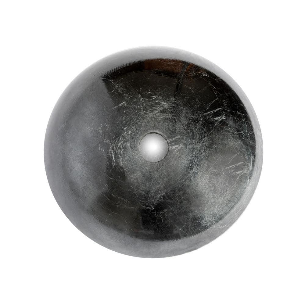 Eden Bath 16.38'' Tempered Glass Circular Bathroom Sink