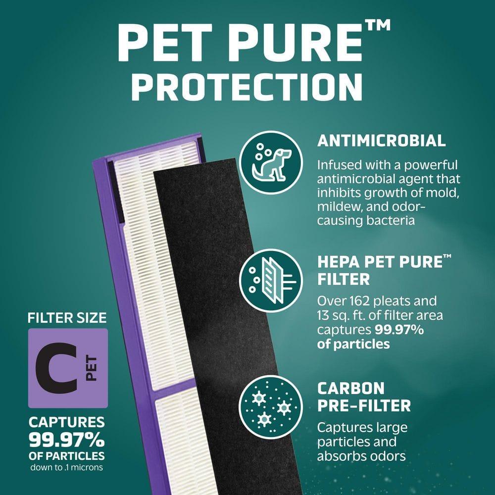 GermGuardian FLT5250PT True HEPA with Pet Pure Treatment GENUINE Replacement Air Control Filter C: Captures Dust & Odors
