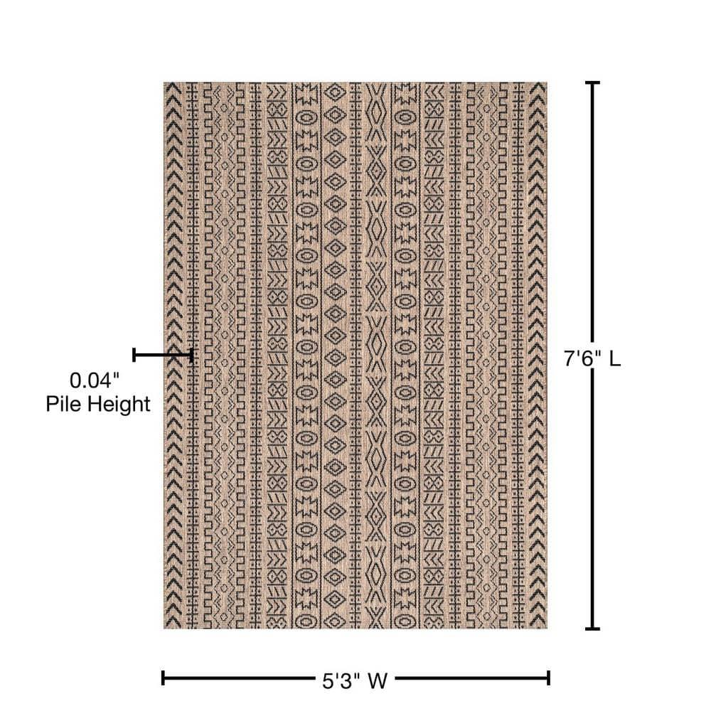 Nuloom Indoor and Outdoor Jamie Area Rug 5x7, Brown