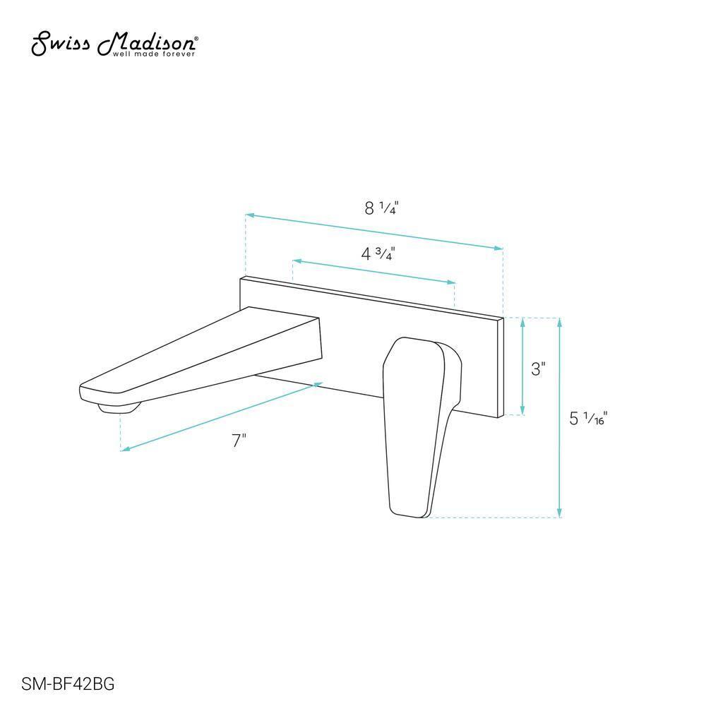 Voltaire Single-Handle, Wall-Mount, Bathroom Faucet