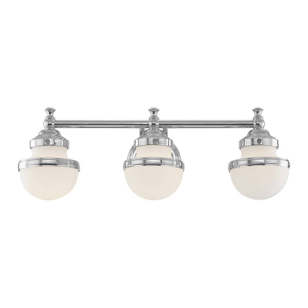 Livex Lighting Oldwick 3 - Light Vanity in  Polished Chrome