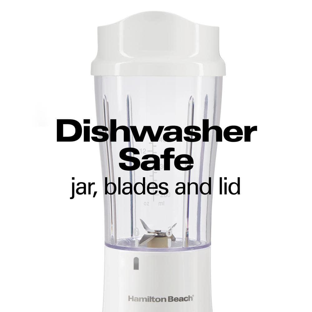 Hamilton Beach Personal Blender with Travel Lid, 14 oz. jar, white, 51101G