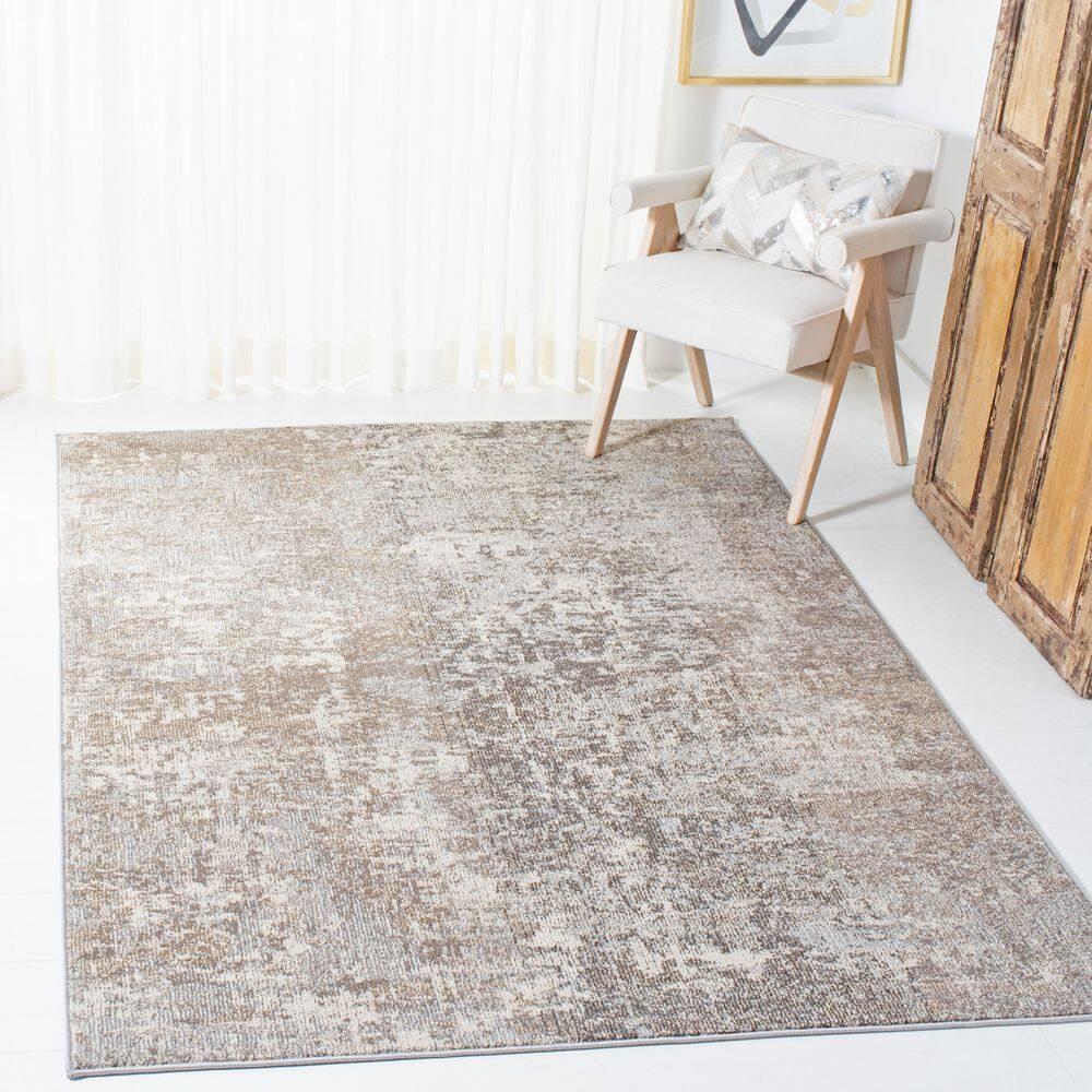 Madison MAD471 Power Loomed Indoor Area Rug - Grey/Beige - 10'x10' - Safavieh