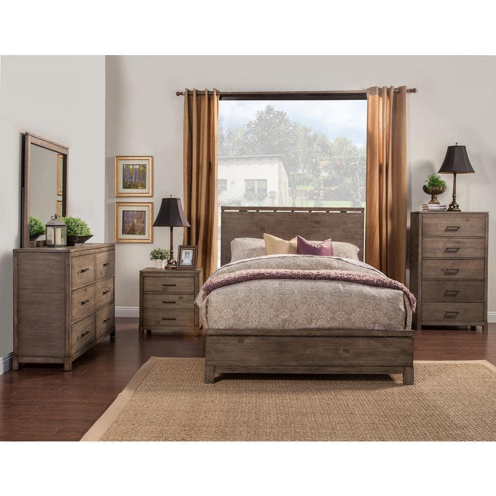 Alpine Furniture Sydney 2 Drawer Nightstand,