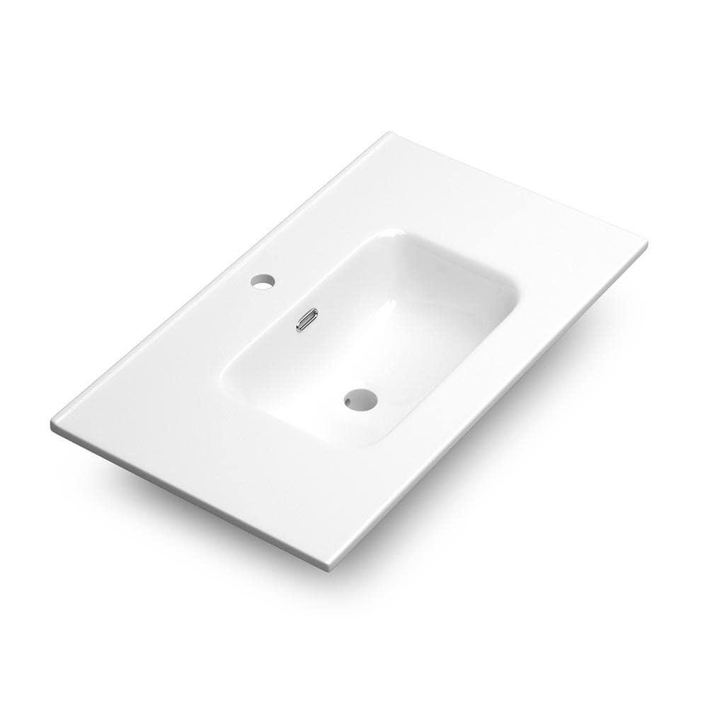 WS Bath Collections Menta 32.0'' Single Bathroom Vanity with Ceramic Top