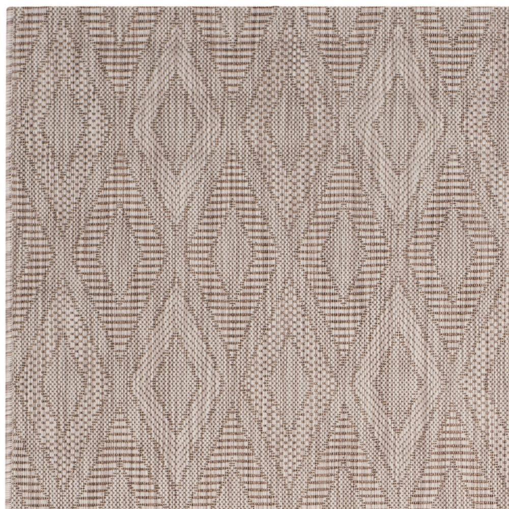 Courtyard CY8522 Power Loomed Indoor and Outdoor Area Rug - Beige/Beige - 4'x5'7" - Safavieh