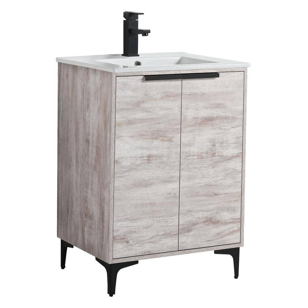 Fine Fixtures Wilmington 24 Inch Bathroom Vanity With Sink - Fully Assembled Bathroom Sink Cabinet, Bathroom Vanities, Wood Bathroom Vanity, Small Bathroom Sink Cabinet, 24 Bathroom Vanity With Sink
