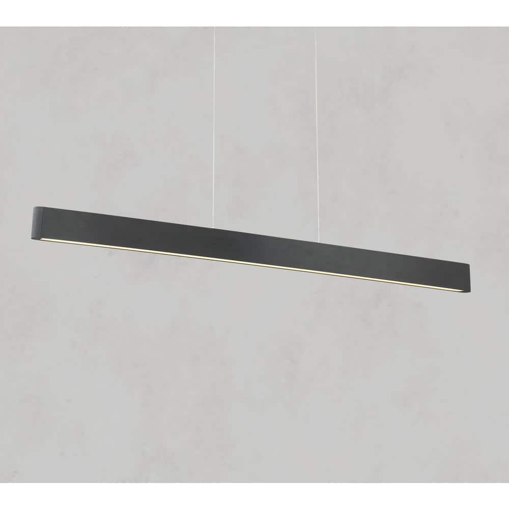 dweLED Volo Black Modern/contemporary Linear Integrated LED Large Hanging Pendant light