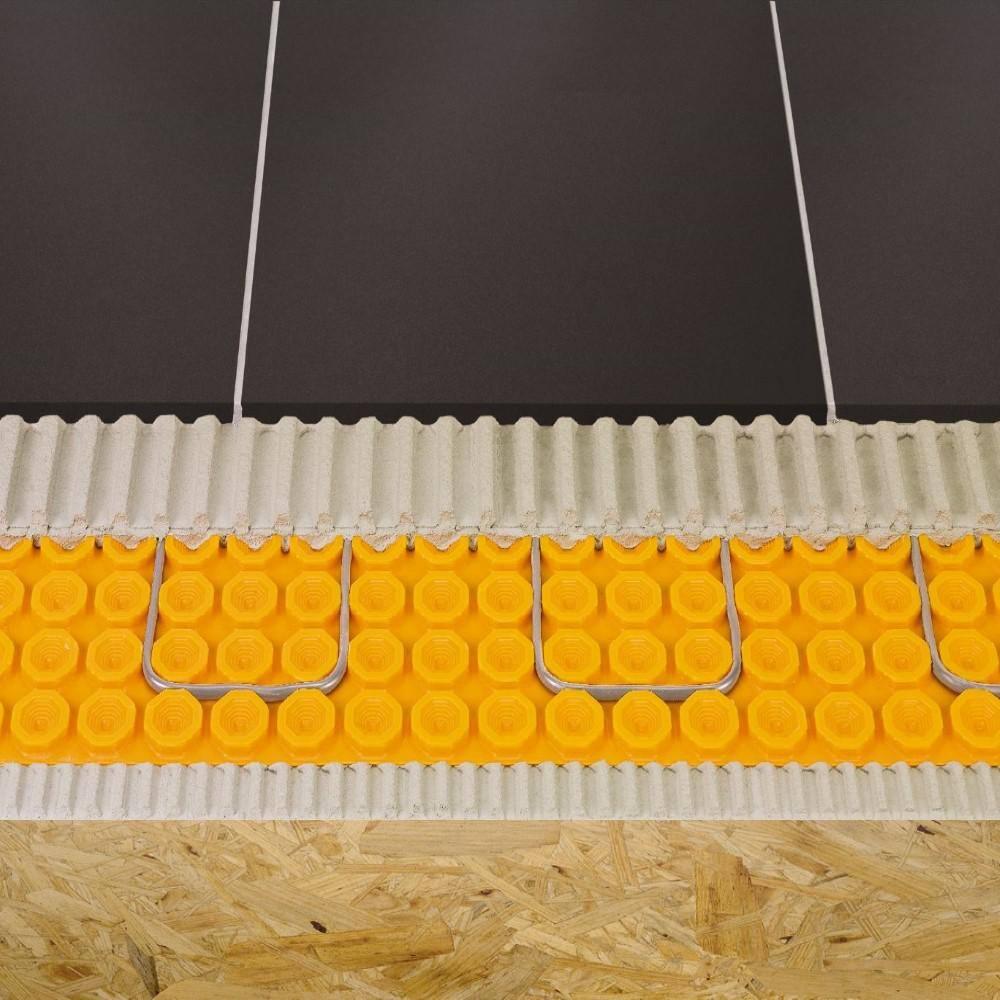 Schluter Ditra-Heat Electric Floor Heating Membrane with Uncoupling, Waterproofing, Vapor Management and Load Support - Ideal for Tiles and Stone - 1/4" Thickness, 8.4 Square Feet - DH5MA