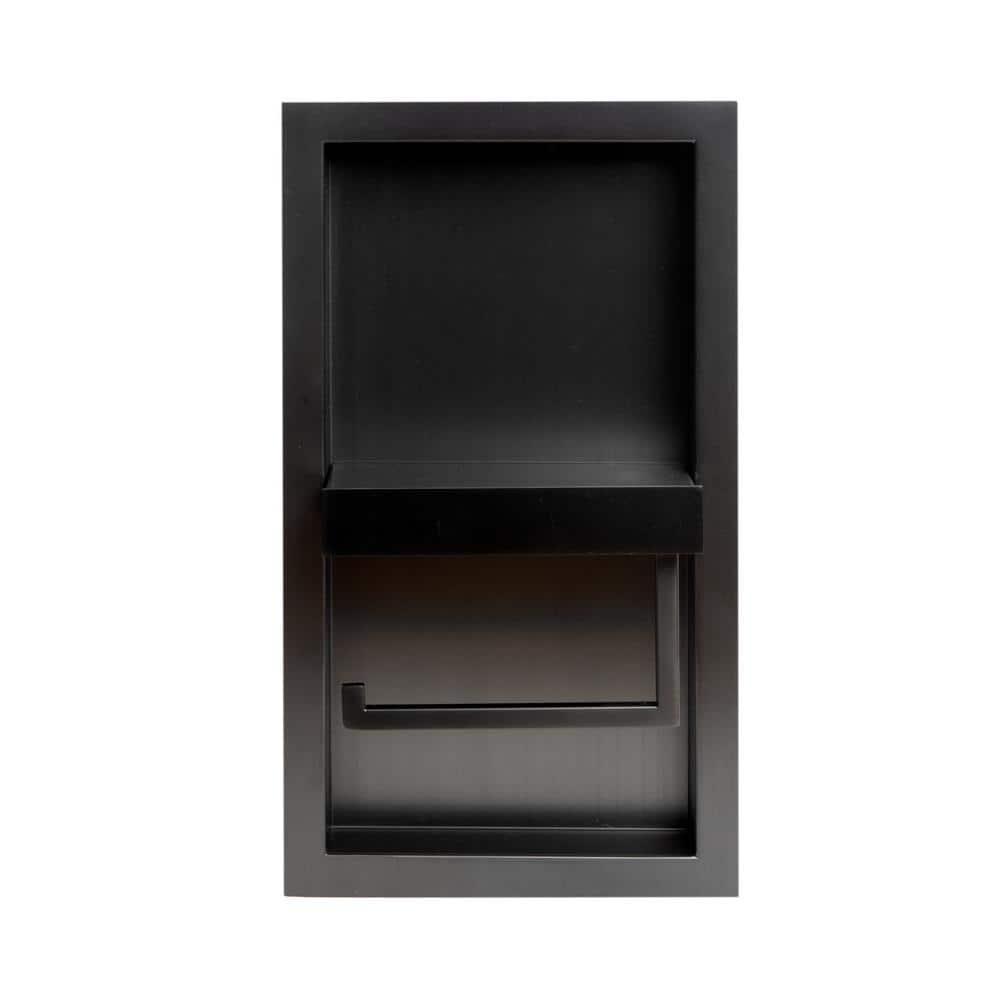 PVD Stainless Steel Recessed Toilet Paper Holder / Bathroom Niche