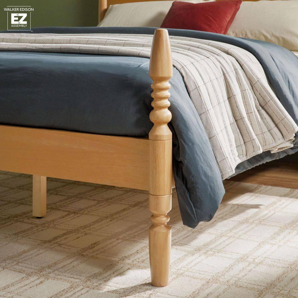 Vivienne Traditional Easy Assembly Solid Wood Turned Spindle Bed