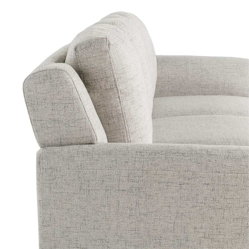 Lifestyle Solutions Taryn Traditional Sofa with Curved Arms, Beige Fabric Upholstery