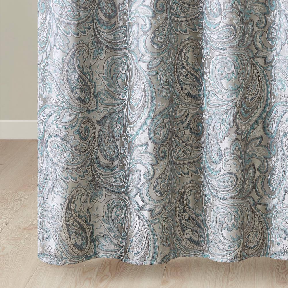 Madison Park Aubrey Paisley Jacquard Shower Curtain