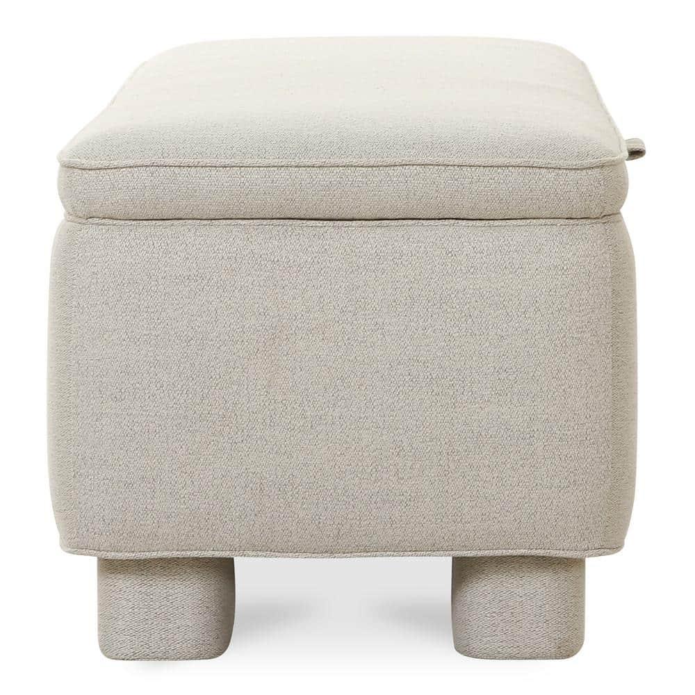 Asner Storage Bench - Light Gray