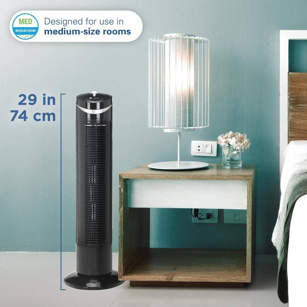 PureGuardian 29" Oscillating 3-Speed Space-Saving Tower Fan, TF2113B, New
