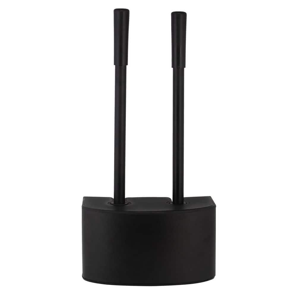 Bath Bliss Bath Bliss 2-In-1 Toilet Brush And Plunger Set In Metal