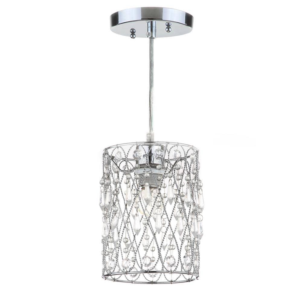 Vega Chandelier - LIT4442 - Clear/Chrome - Safavieh