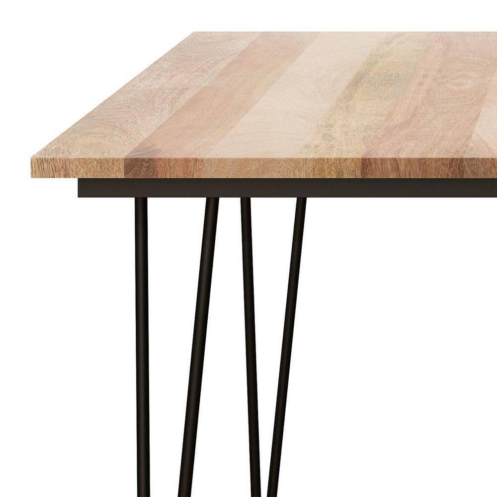 Simpli Home Hunter 54-inch Square Dining Table in Natural