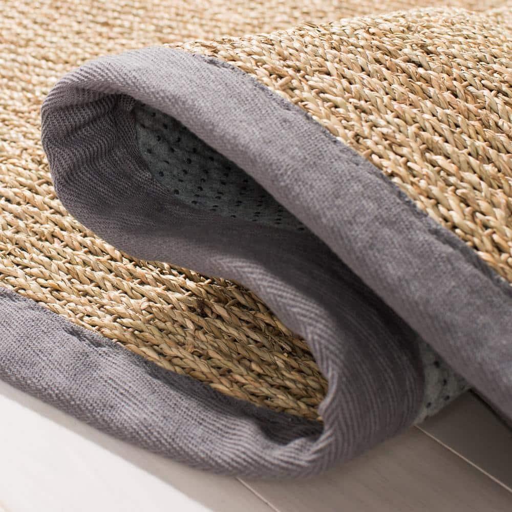 Natural Fiber NF115 Power Loomed Indoor Area Rug - Natural/Dark Grey - 5'x8' - Safavieh