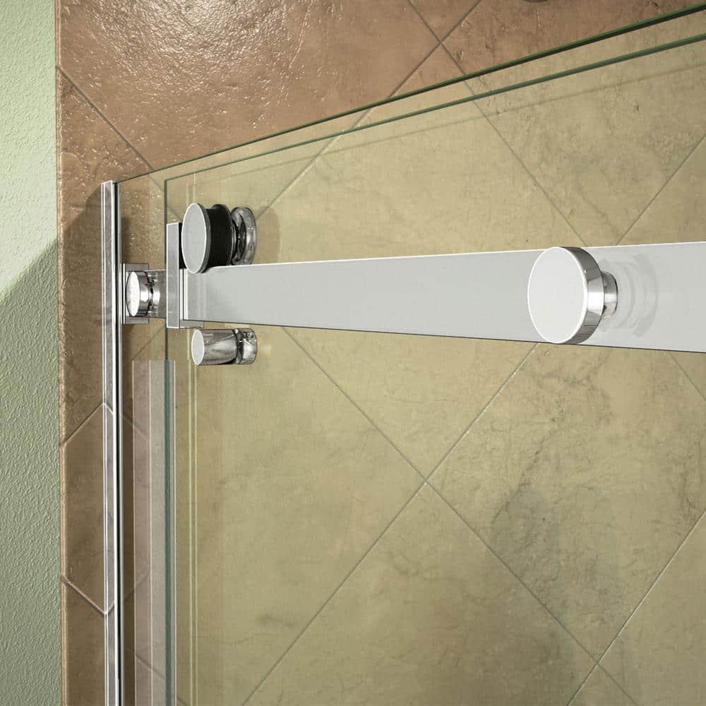Enigma Air 60.38" W x 34.75" D x76" H Frameless Rectangle Walk In Shower Enclosure
