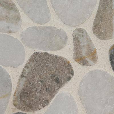 Ackland 12" x 12" Natural Stone Pebbles/Rocks Mosaic Floor & Wall Tile