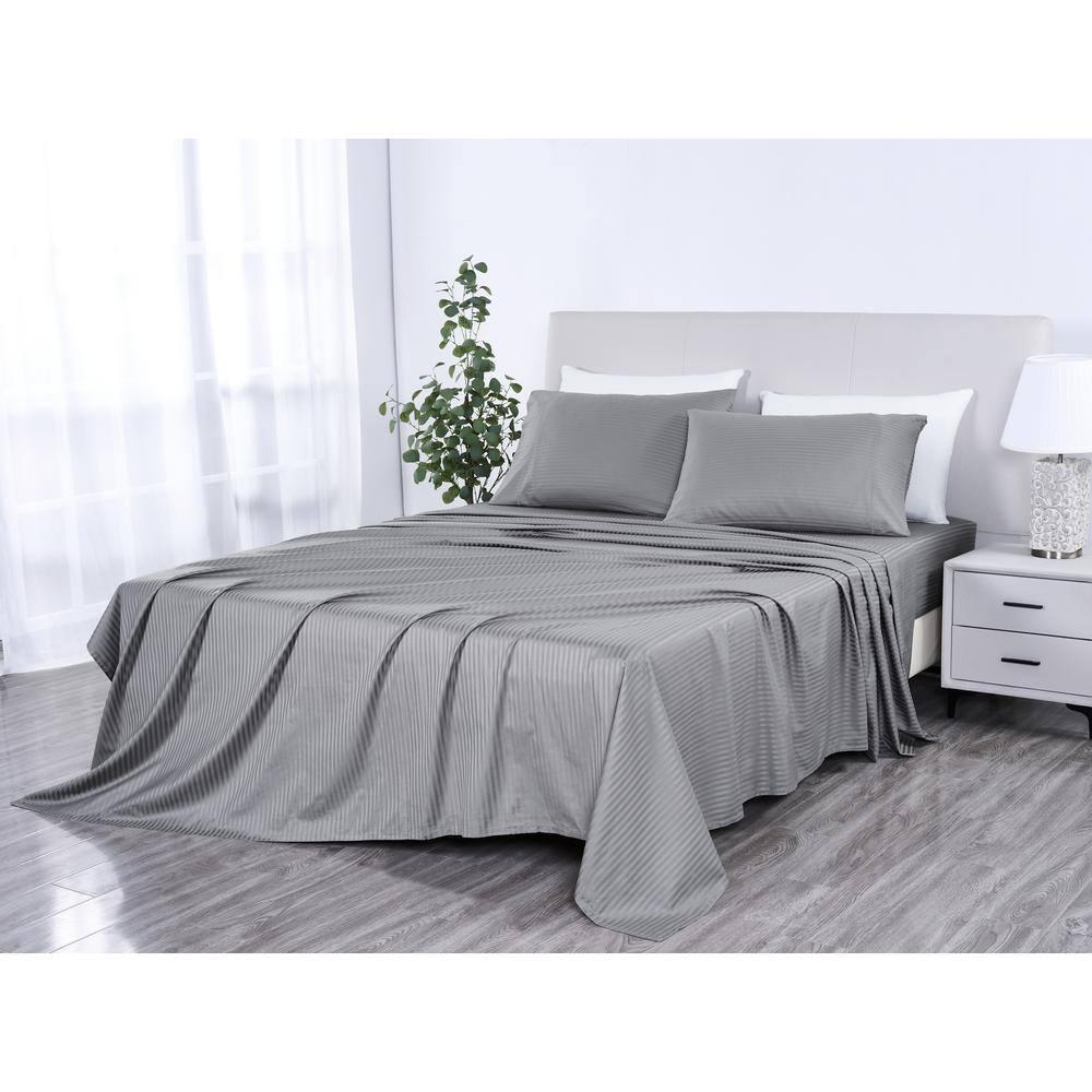 Kathy Ireland Home Kathy Ireland Heirloom 500 Thread Count 100% Long-Staple Cotton Sheet Set (4pc) & Reviews | Wayfair