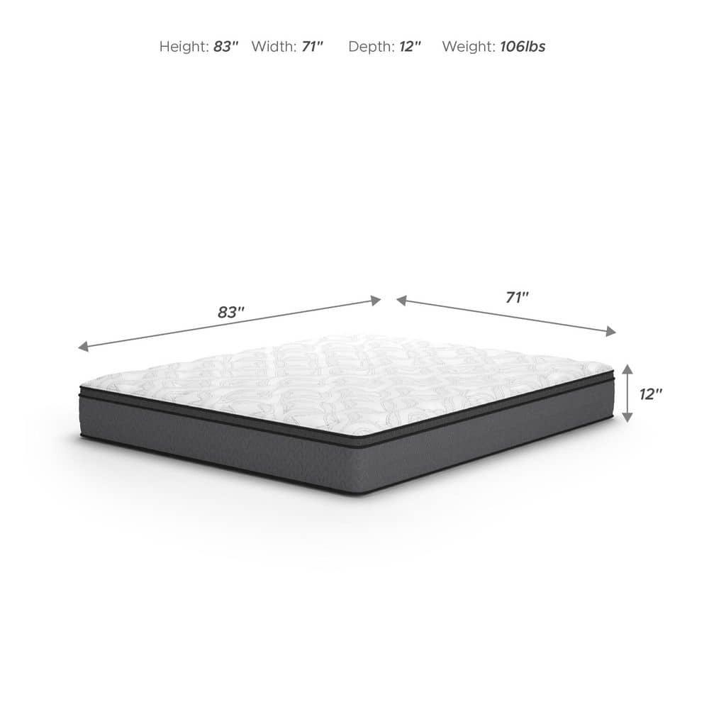 Signature Design by Ashley Serena 12'' Plush Hybrid Mattress