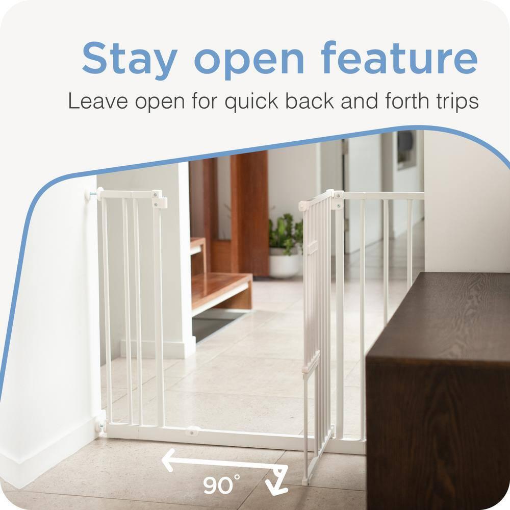 Perma Child Safety, 28.7" - 44" x 30" Extra Wide Easy Fit Metal Pet Gate