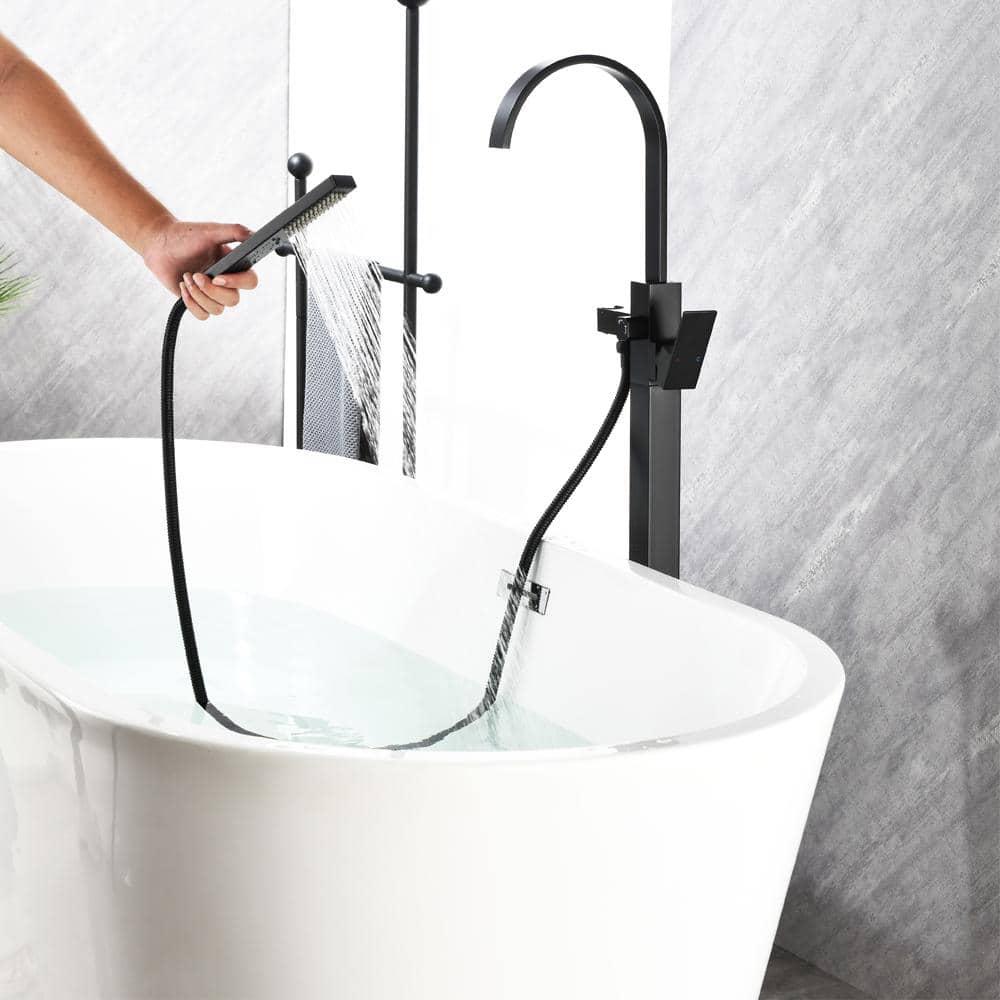 Floor Tub Filler with Diverter
