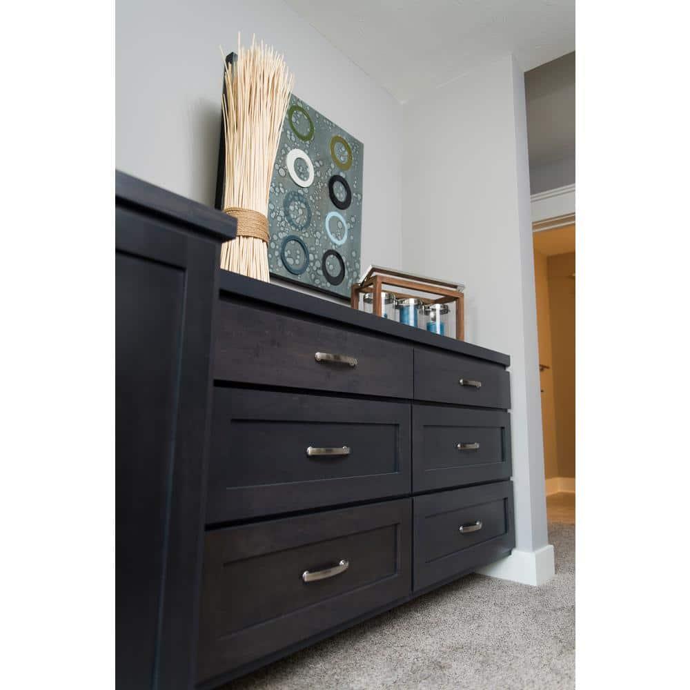 American Diner 5-1/16 in. Modern Arch Cabinet Pull Satin Nickel Handle for Kitchen, Bathroom, and Furniture (10 Pack)