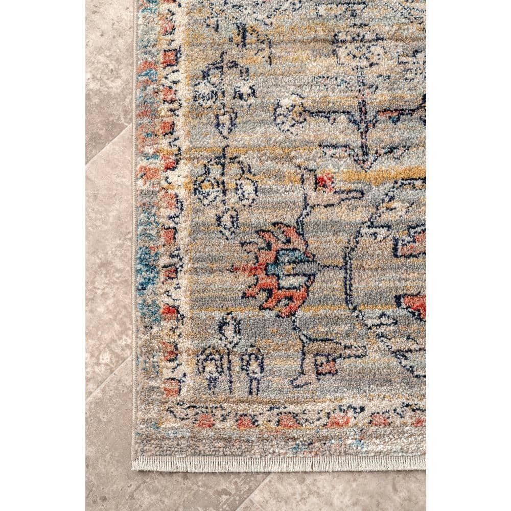 Nuloom Marley Medallion 2x6 Runner Indoor Area Rug for Living Room Bedroom Dining Room Entryway Hallway Kitchen, Beige/Ivory