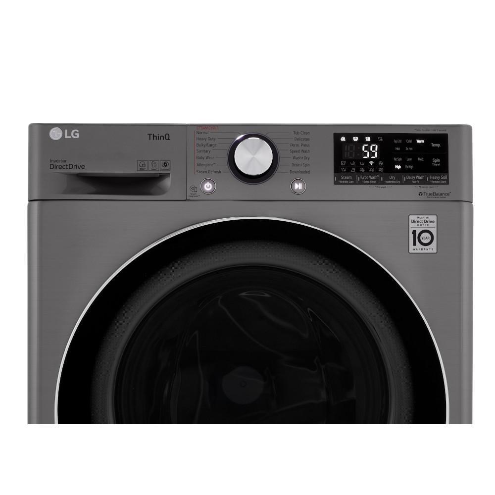 LG LG Smart Wi-Fi Enabled Compact Front Load All-In-One Washer/Dryer Combo with Built-In Intelligence, 2.4 cu. ft. WM3555HVA
