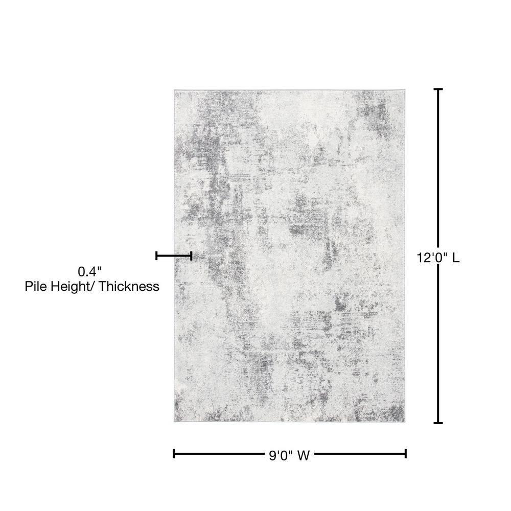 Tulum TUL209 Power Loomed Indoor Area Rug - Ivory/Grey - 9'x12' - Safavieh