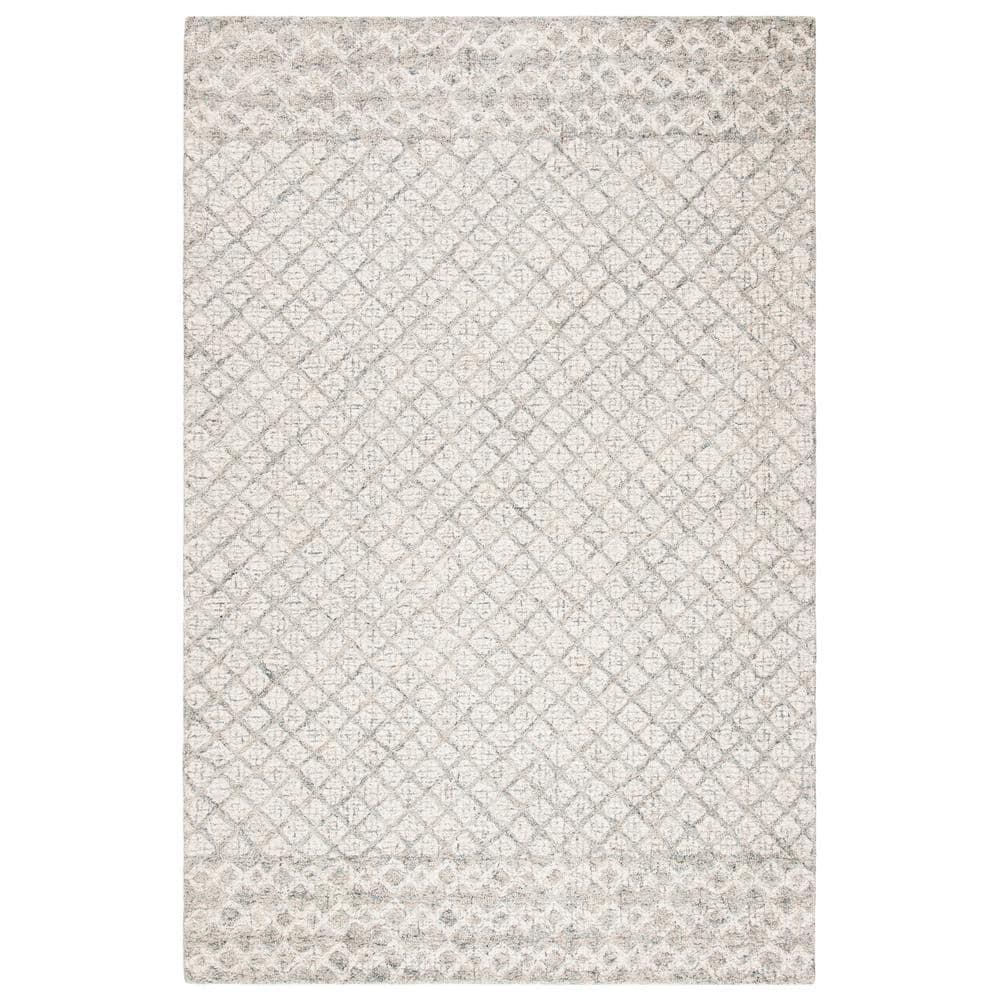 SAFAVIEH Abstract Ryder Geometric Area Rug, Ivory/Grey, 2' x 3'