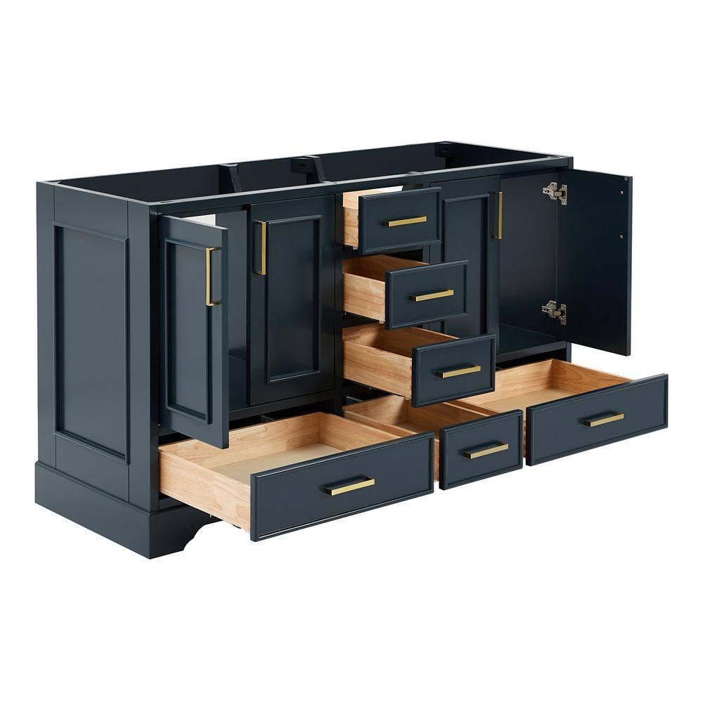 Ariel M060d-Bc Stafford Mueble Tocador Independiente Doble de 61" Solamente - Azul