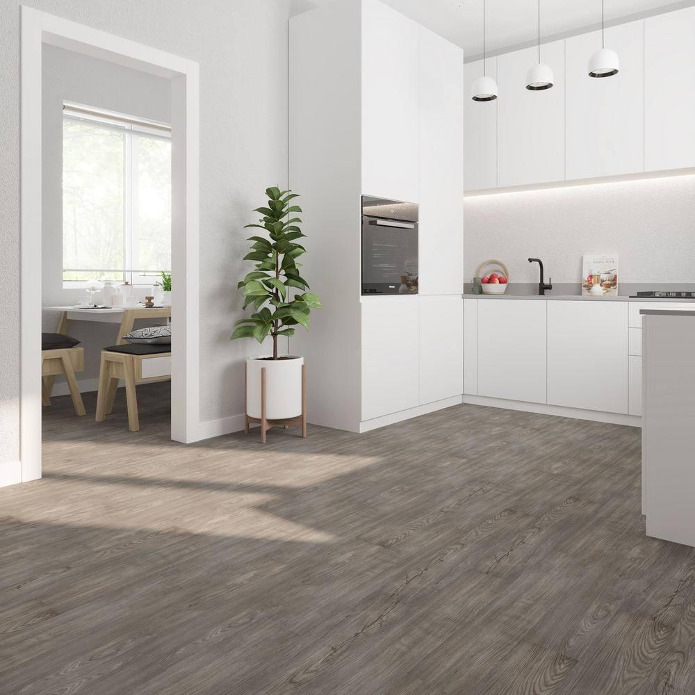 BaseCore 12mil x 6" W x 36" L Peel and Stick Luxury Vinyl Plank Flooring