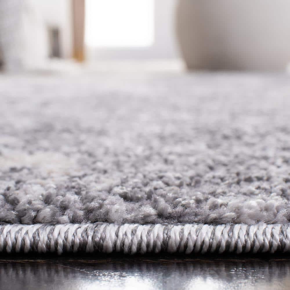 Aston ASN710 Power Loomed Runner Rug - Light Grey/Grey - 2'x13' - Safavieh.