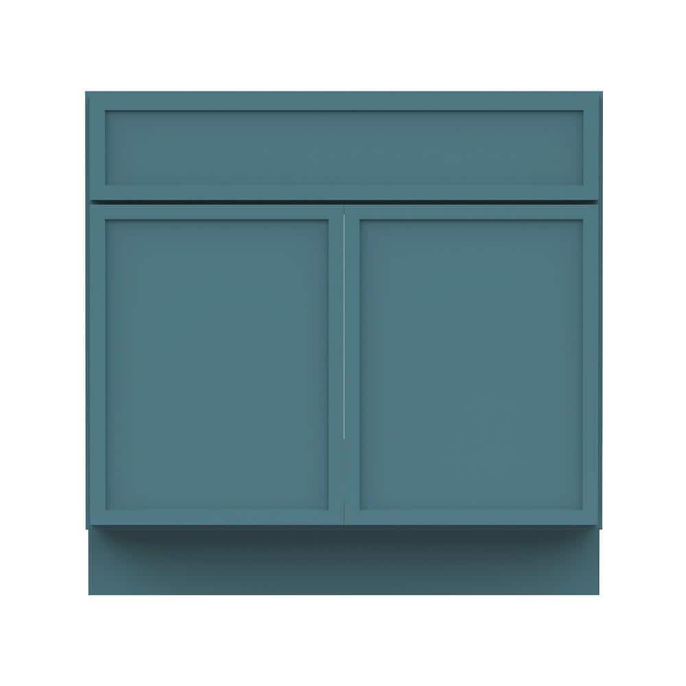 36" W Birch Plywood Freestanding Single Base Storage Cabinet with Soft Close Door