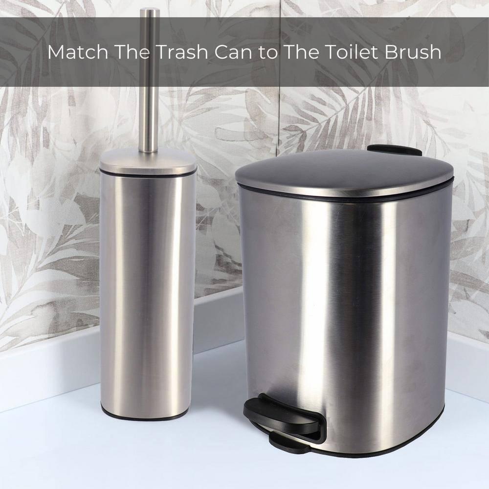 Evideco Mel Metal Step On Trash Can - 1.3 Gallons