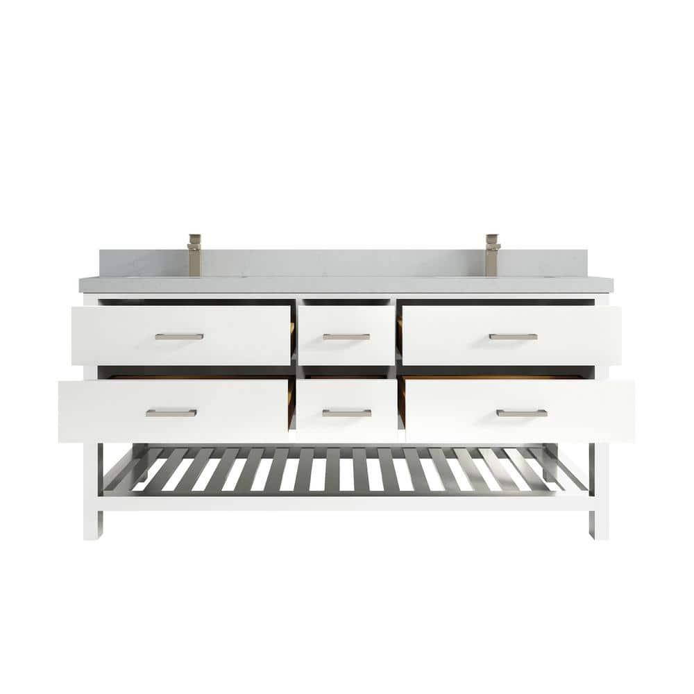 Willow Collections Parker 72'' Double Bathroom Vanity with Top