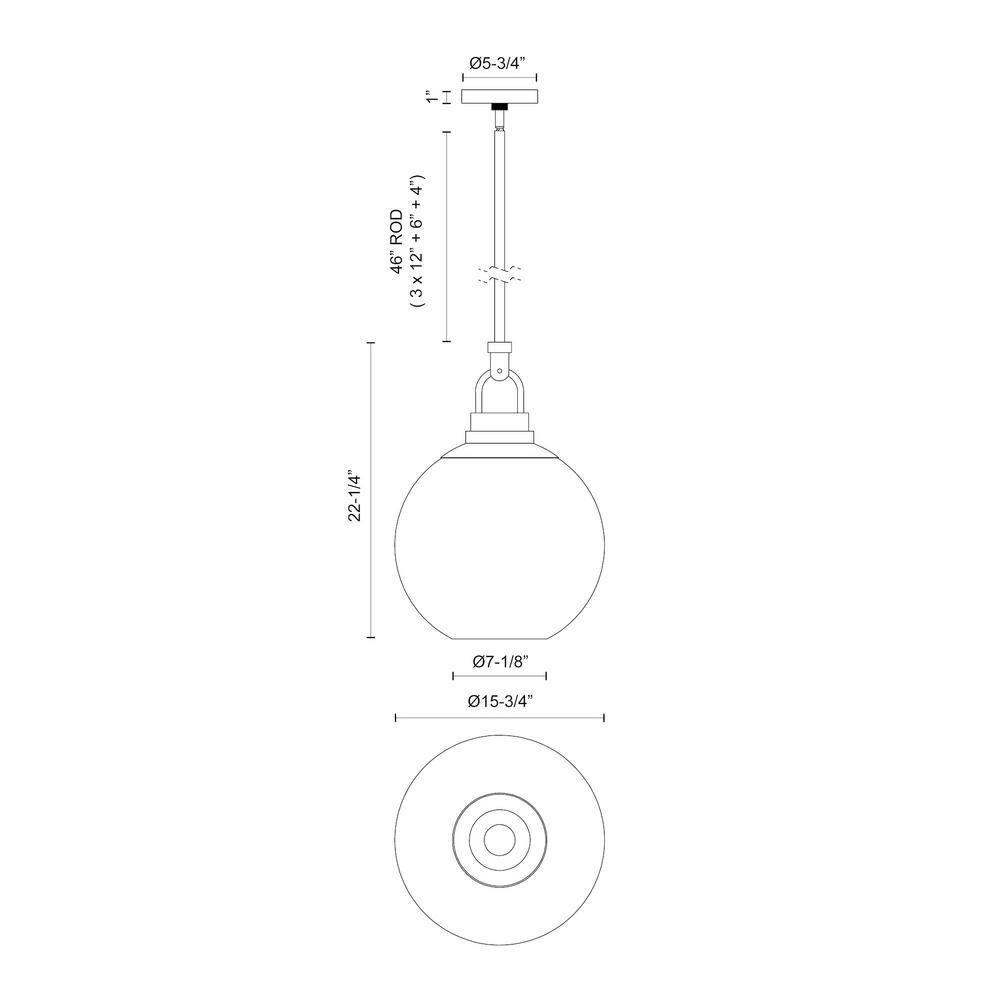 Copperfield 1 - Light Single Pendant
