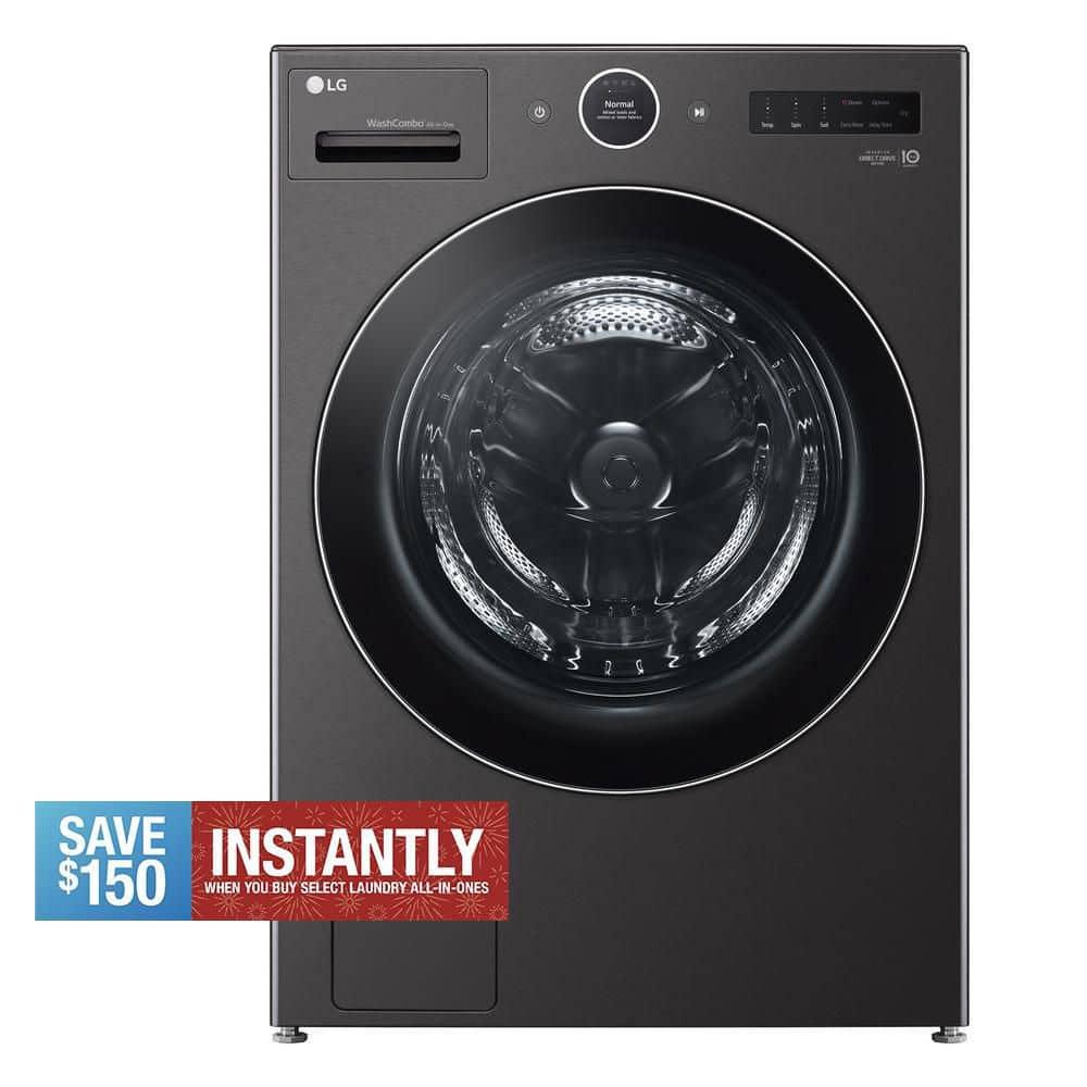 LG LG Ventless Washer/Dryer Combo WashCombo, All-in-One Mega Capacity with Inverter HeatPump, Technology and Direct Drive Motor, 5.0 cu. ft. WM6998HBA