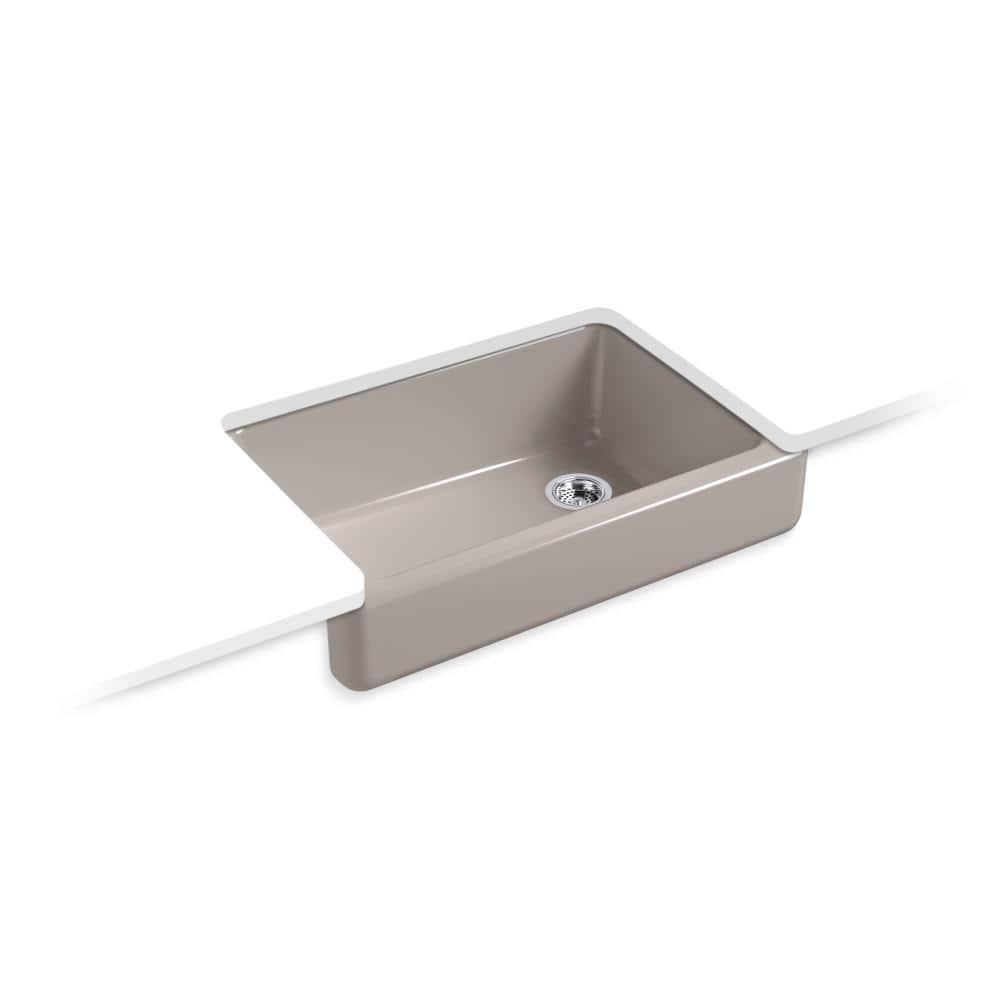 Whitehaven® Self-Trimming 32-1/2" L x 21-9/16" W x 9-5/8" Under-Mount Single-Bowl Sink with Short Apron