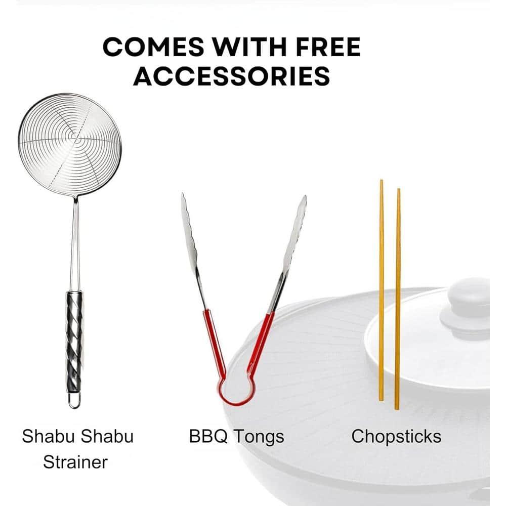 Ovente OVENTE 2-in-1 Hot Pot and Grill Combo