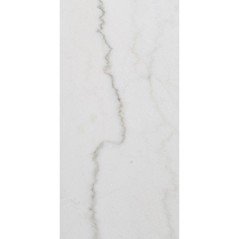 Steve Silver Vida Mid-Century Modern Genuine Marble Coffee Table with Casters, Blonde