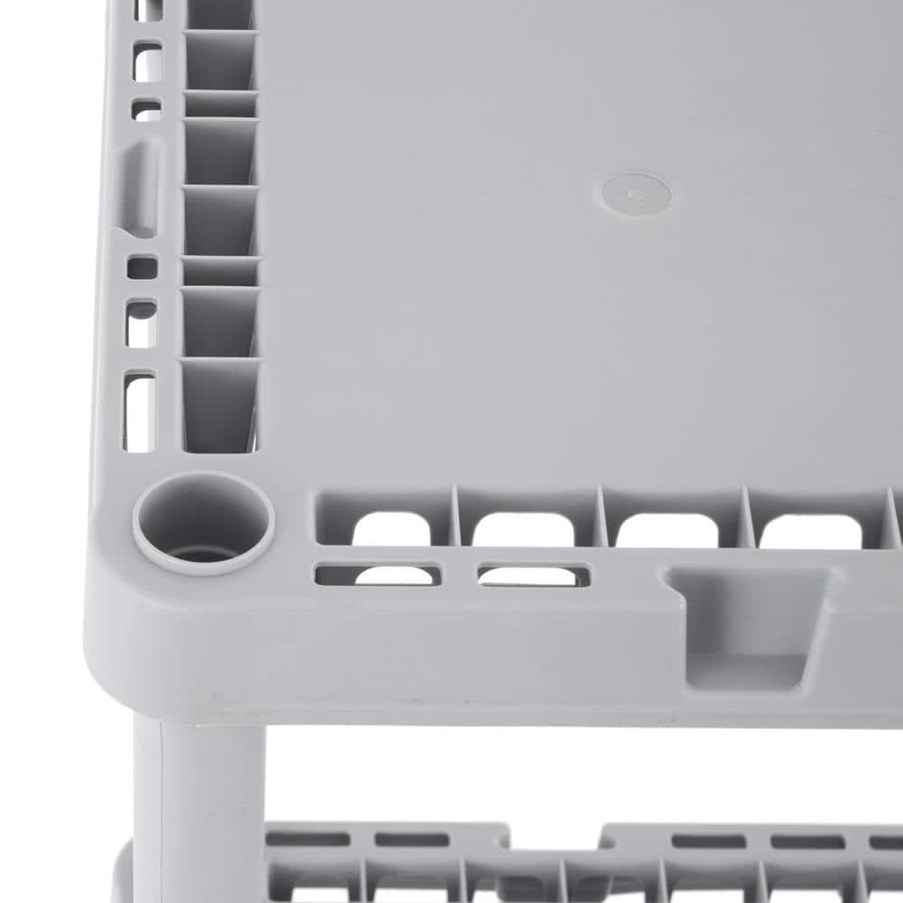 Gracious Living 12'' W Plastic Shelving Unit (Set of 2)