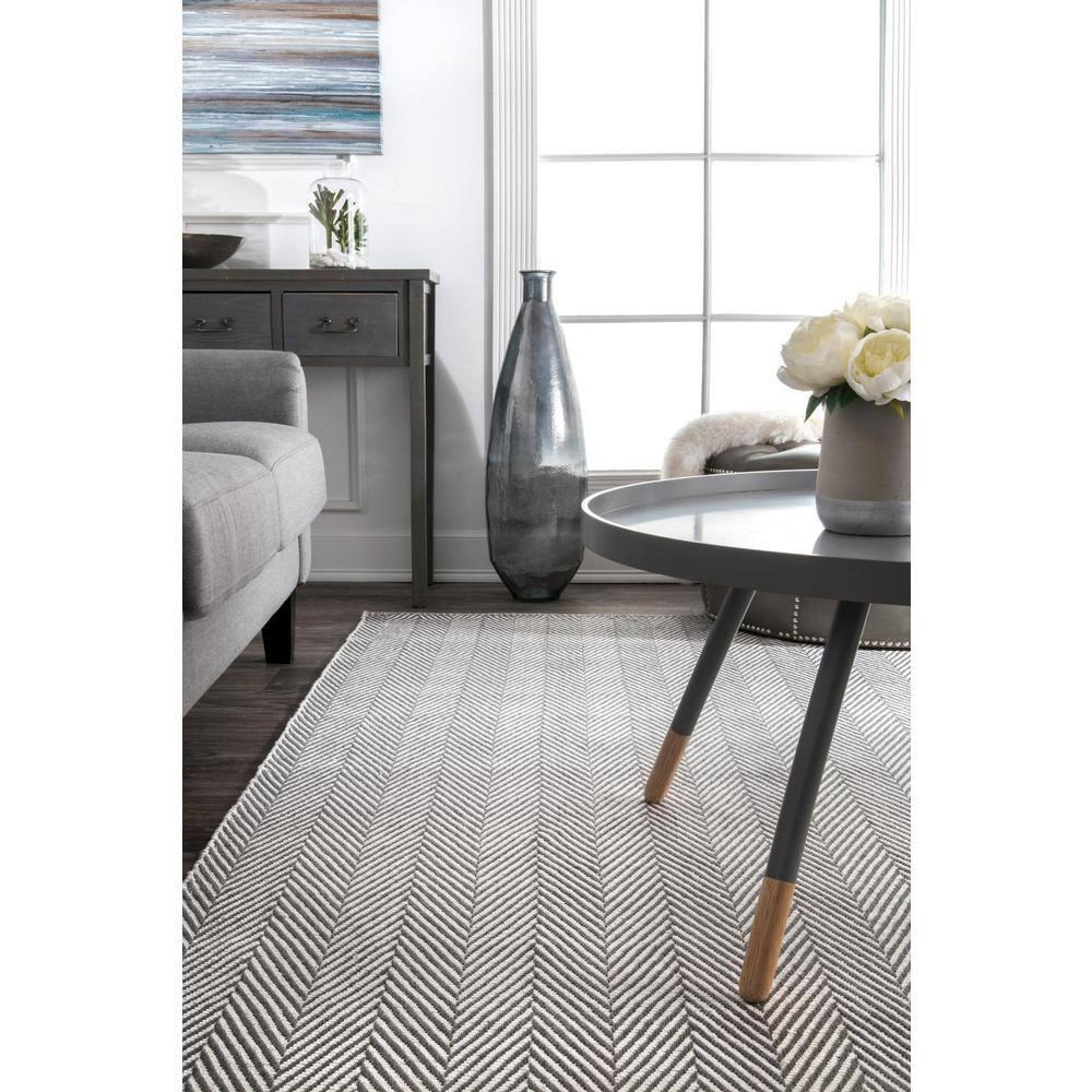nuLOOM Kimberely Hand Loomed Area Rug, 9' x 12', Gray