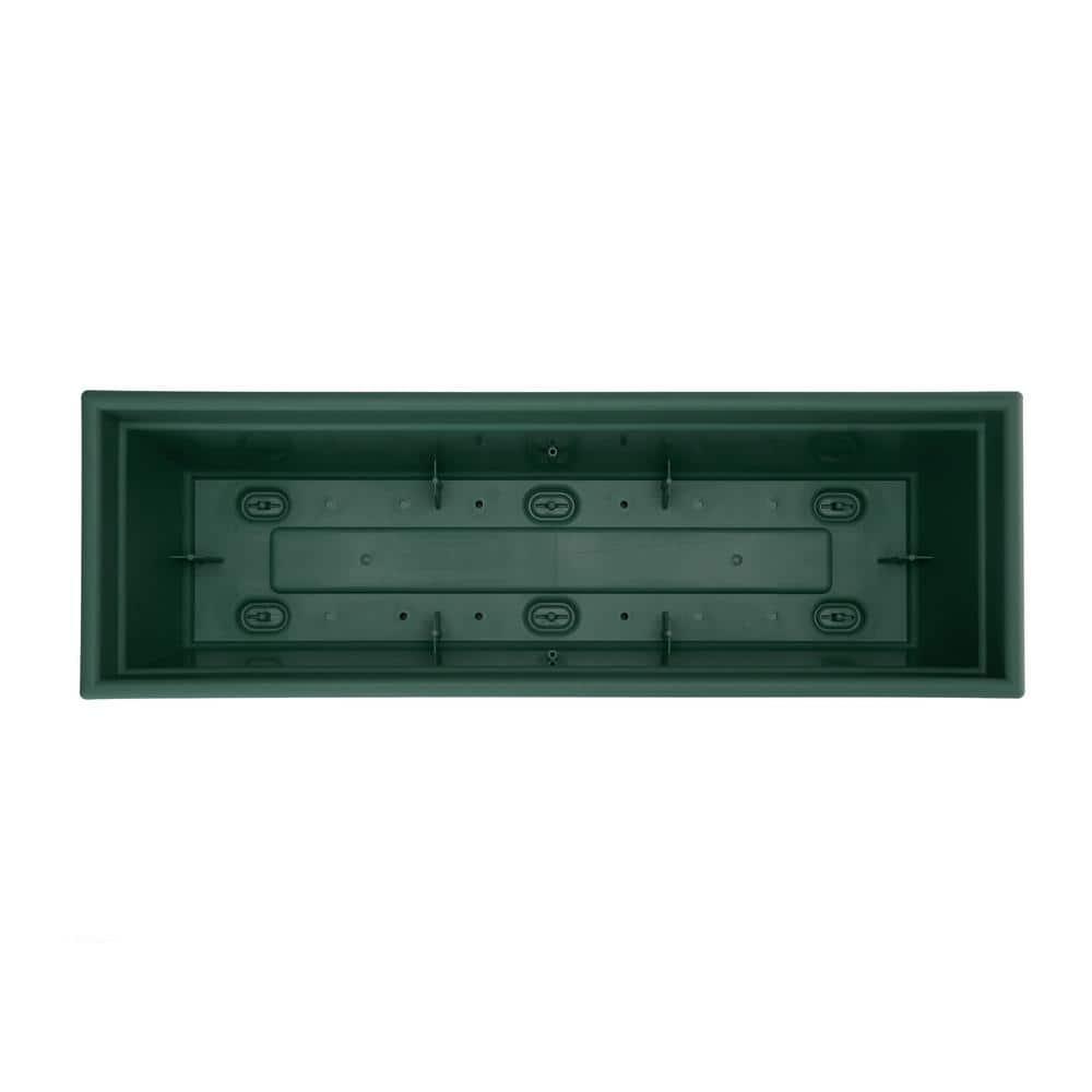 Bloem Dayton 6.87 in. H X 24 in. W Plastic Ocean Series Window Box Turtle Green