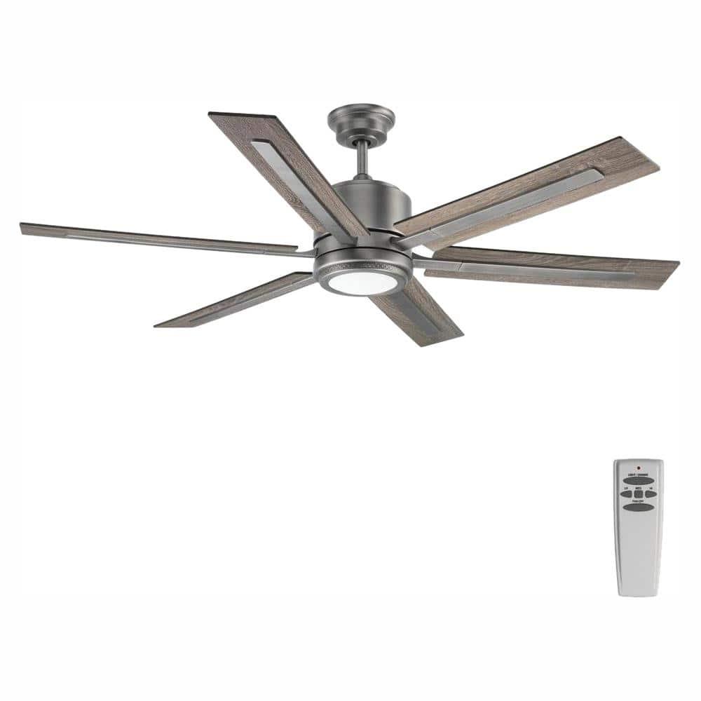 P2586-8130K-Progress Lighting-Glandon - Wide - Ceiling Fan - 1 Light - Handheld Remote in Transitional style - 60 Inches wide by 17.13 Inches
