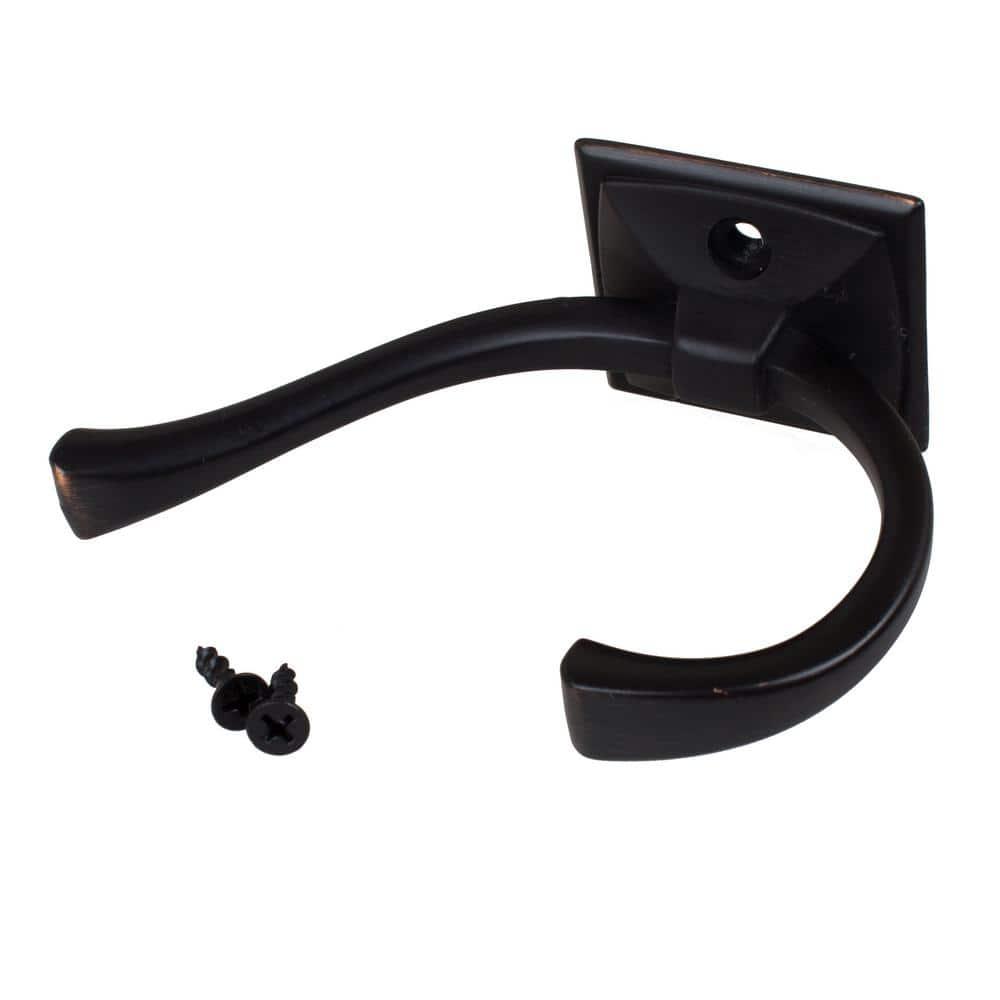 Flared Decorative Double-Prong Wall Hook